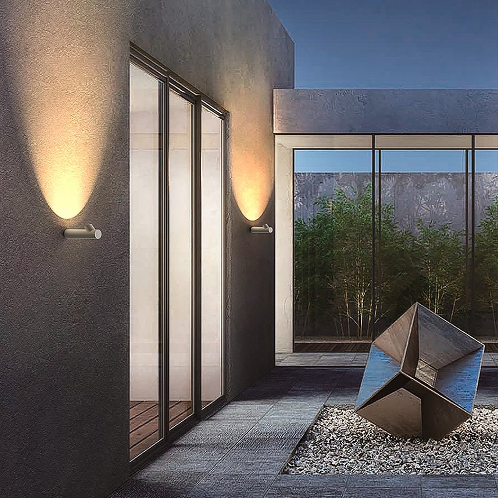 Runde Röhrenförmige LED Moderne Außenwandleuchten Wandleuchte Wandleuchte