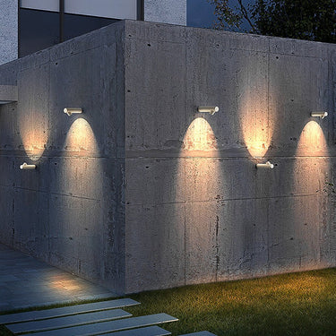 Runde Röhrenförmige LED Moderne Außenwandleuchten Wandleuchte Wandleuchte