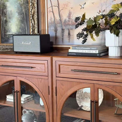 Alvar gewölbtes 64" Sideboard aus Eiche mit Schubladen (2er-Set)