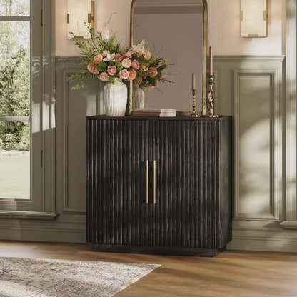 Holt 63″ Medienkonsole aus Eiche (2er-Set) 