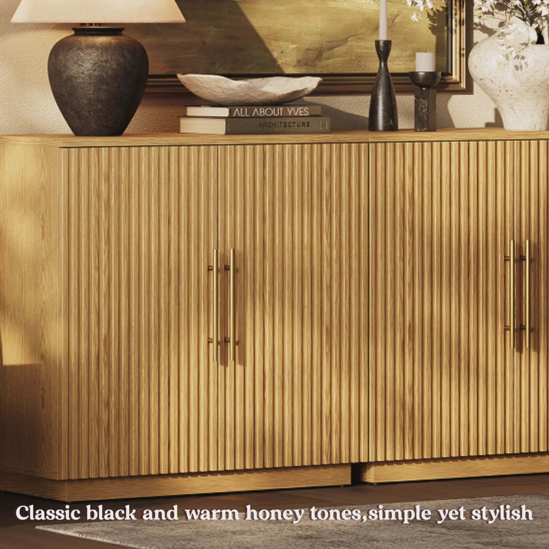 Holt 63″ Medienkonsole aus Eiche (2er-Set) 