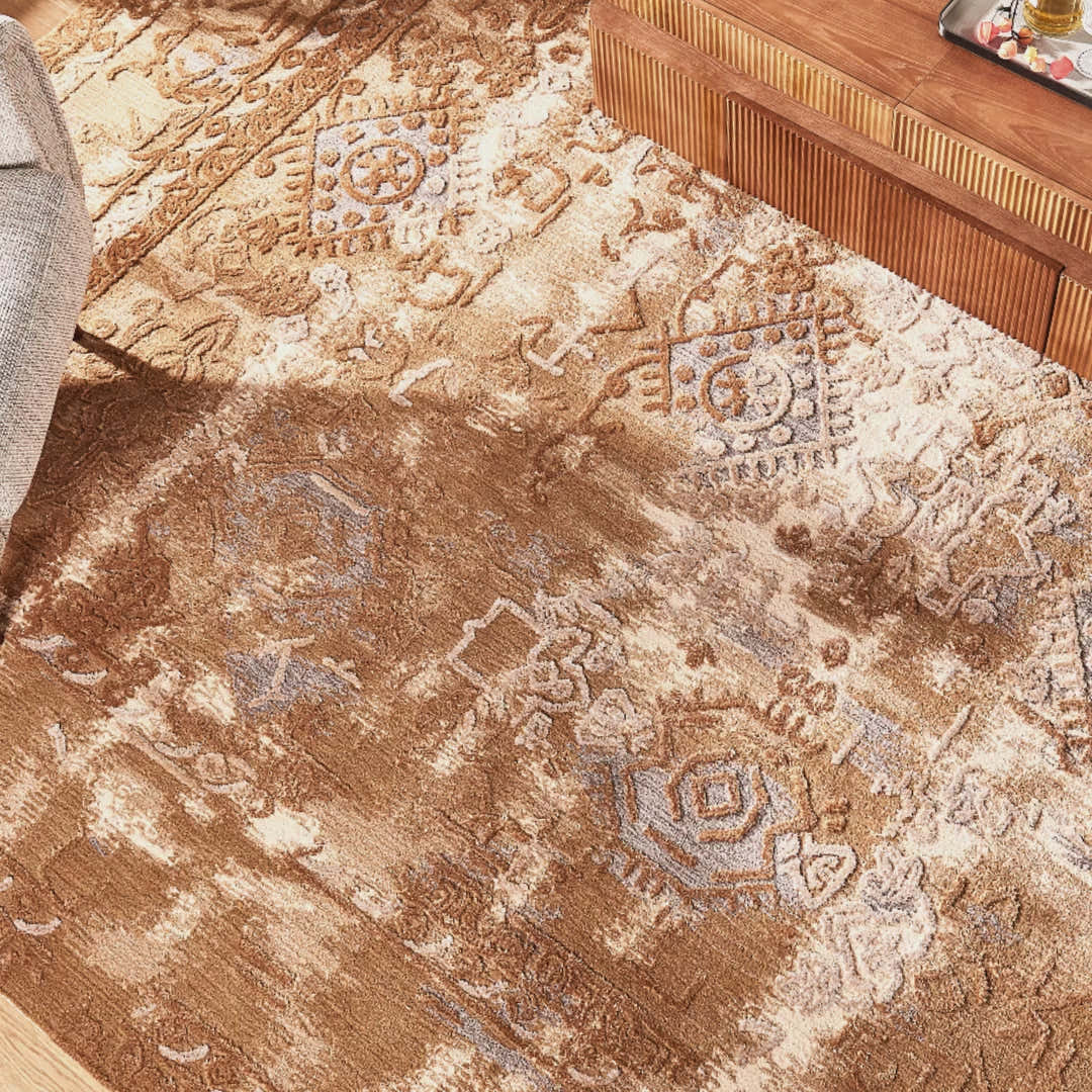 Aurelian Relief Wool-Blend Rug