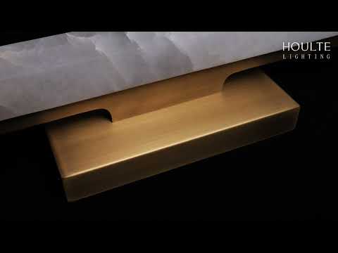 Clara Glow Alabaster Einzel-Wandleuchte 19"H