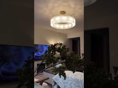 Runder Kronleuchter Sawyer Alabaster, 80 cm