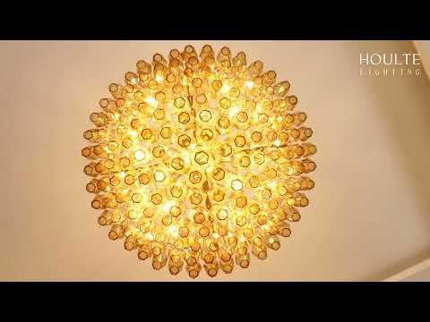 Celestial Drop Runder Kristallglas-Kronleuchter, 91,4 cm Durchmesser