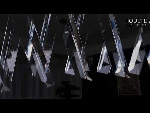 Vetro Prism Crystal Rectangular Chandelier 47"W