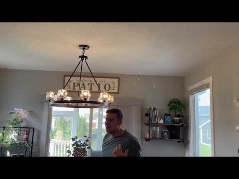 Runder Kronleuchter aus Pergamentkristall, 59" Durchmesser