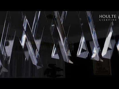 Vetro Prism Crystal Rectangular Chandelier 40"W