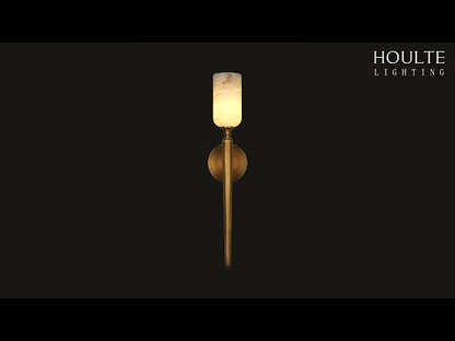 Axis Alabaster 1 Light Wall Sconce 22"H