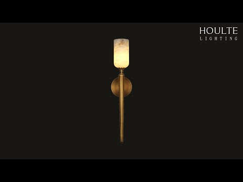 Axis Alabaster 1 Light Wall Sconce 22"H