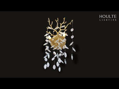 Frostleaf Kristallzweig-Wandleuchter, 25,4 cm hoch