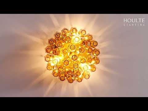 Celestial Drop, runde Glas-Unterputzleuchte, 32,5 cm Durchmesser