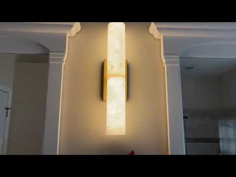 Sylvia Palladian Alabaster Wandleuchte 20"H