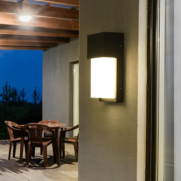 Rechteckige wasserdichte LED 10W schwarze moderne Außenwandleuchte