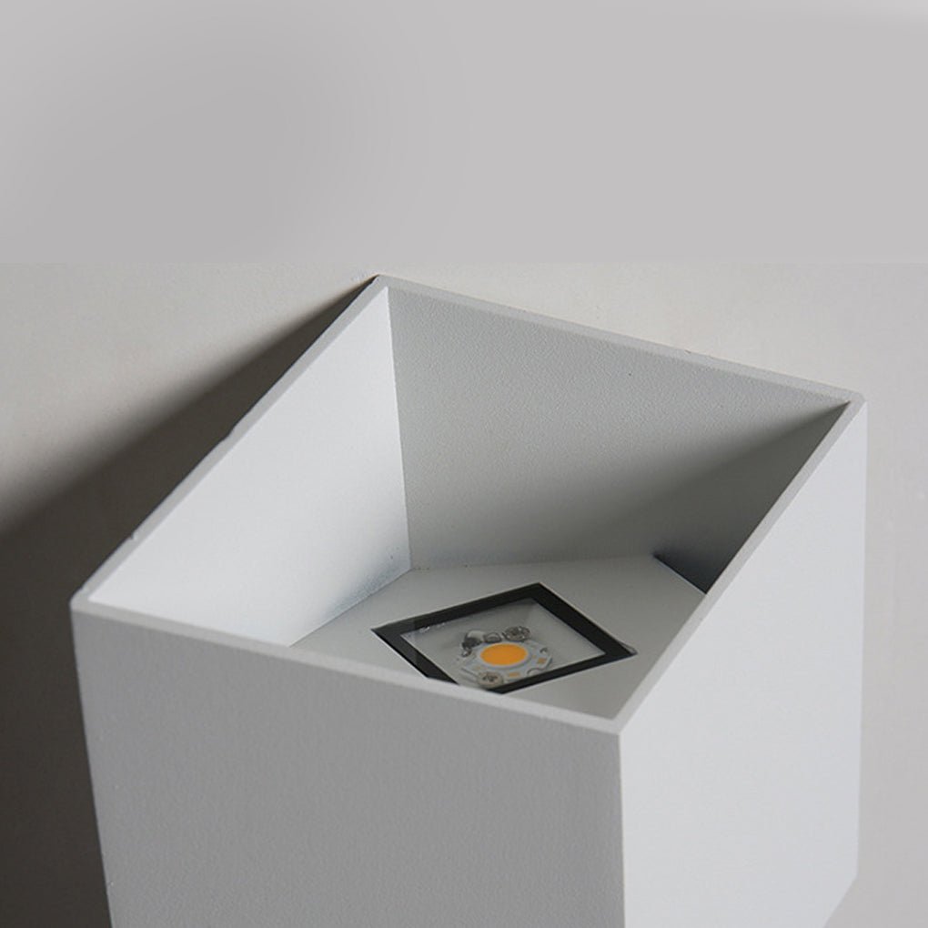 Quadratische, wasserdichte, auf und ab gehende LED-Wandleuchten für den Außenbereich