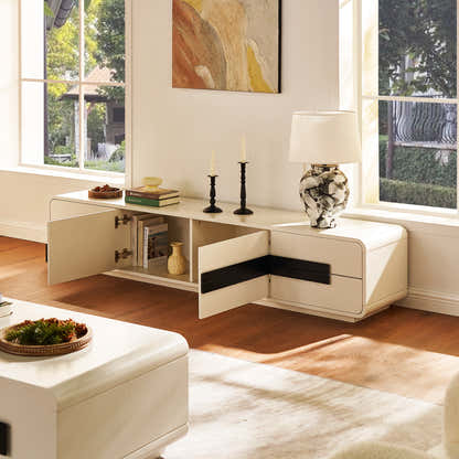 Soren Media Console And Coffee Table Set