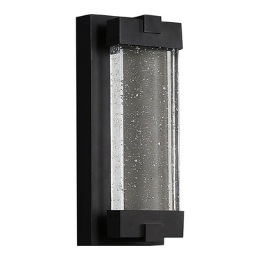 Rechteckige Bubbles Crystal Wasserdichte COB Schwarze Außenwandleuchten