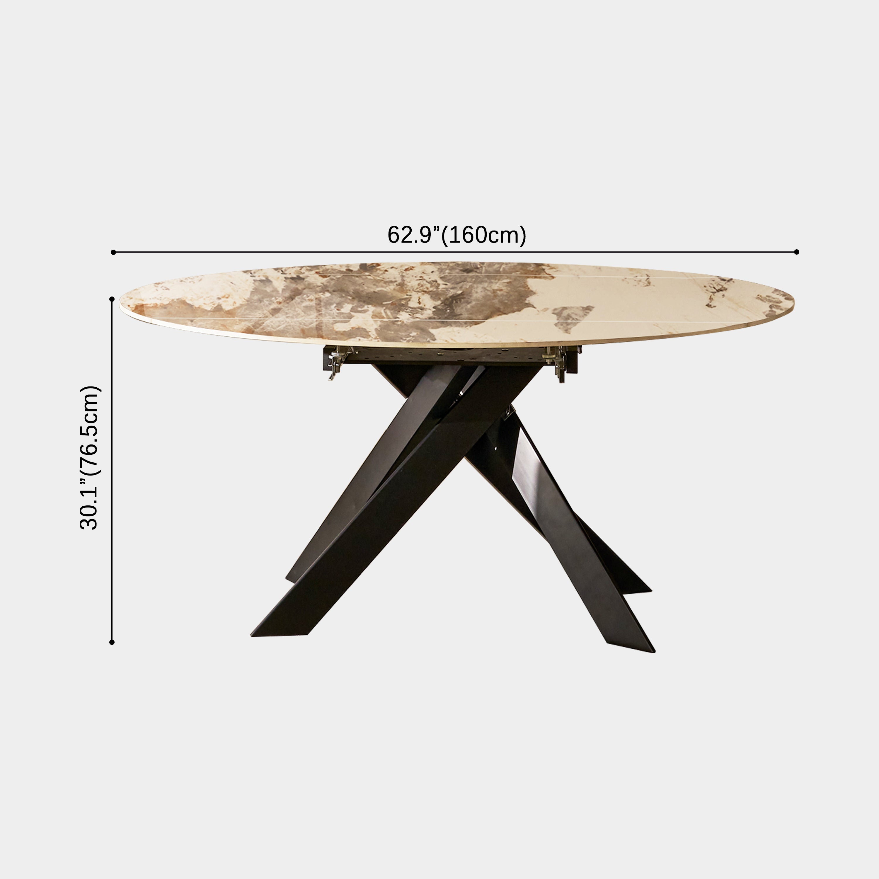  size-image Labarthe Round Sintered Stone Dining Table 63
