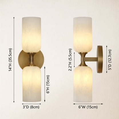 Axis Alabaster-Wandleuchte 13,9"