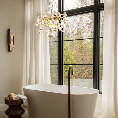 Twilight Branches Ceramic Glow Round Chandelier 24"D