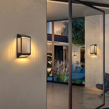 Stilvolle vertikale gerippte Acryl-LED-Wandleuchte, wasserdicht und moderne Wandbeleuchtung
