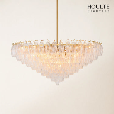Celestial Drop Runder Kristallglas-Kronleuchter 48''D