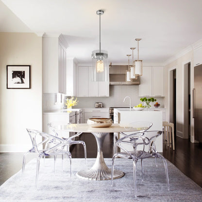 Armature Rundglas-Pendelleuchte 8" D