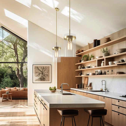 Armature Rundglas-Pendelleuchte 8" D