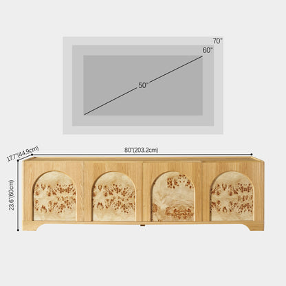 Aurora Oak Medienkonsole 80"