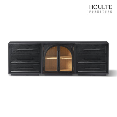 Alvar Arched 94,5″ Modulare Medienkonsole aus Eiche (3er-Set)