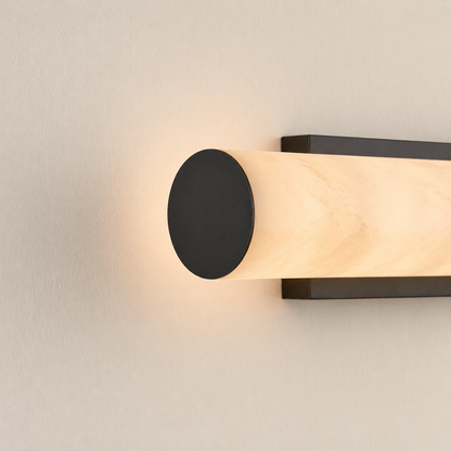 Sylvia Palladian Resin Alabaster Texture Wall Sconce 20"H
