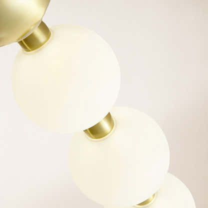 Velora Pearl Bead Round Chandelier 24"D