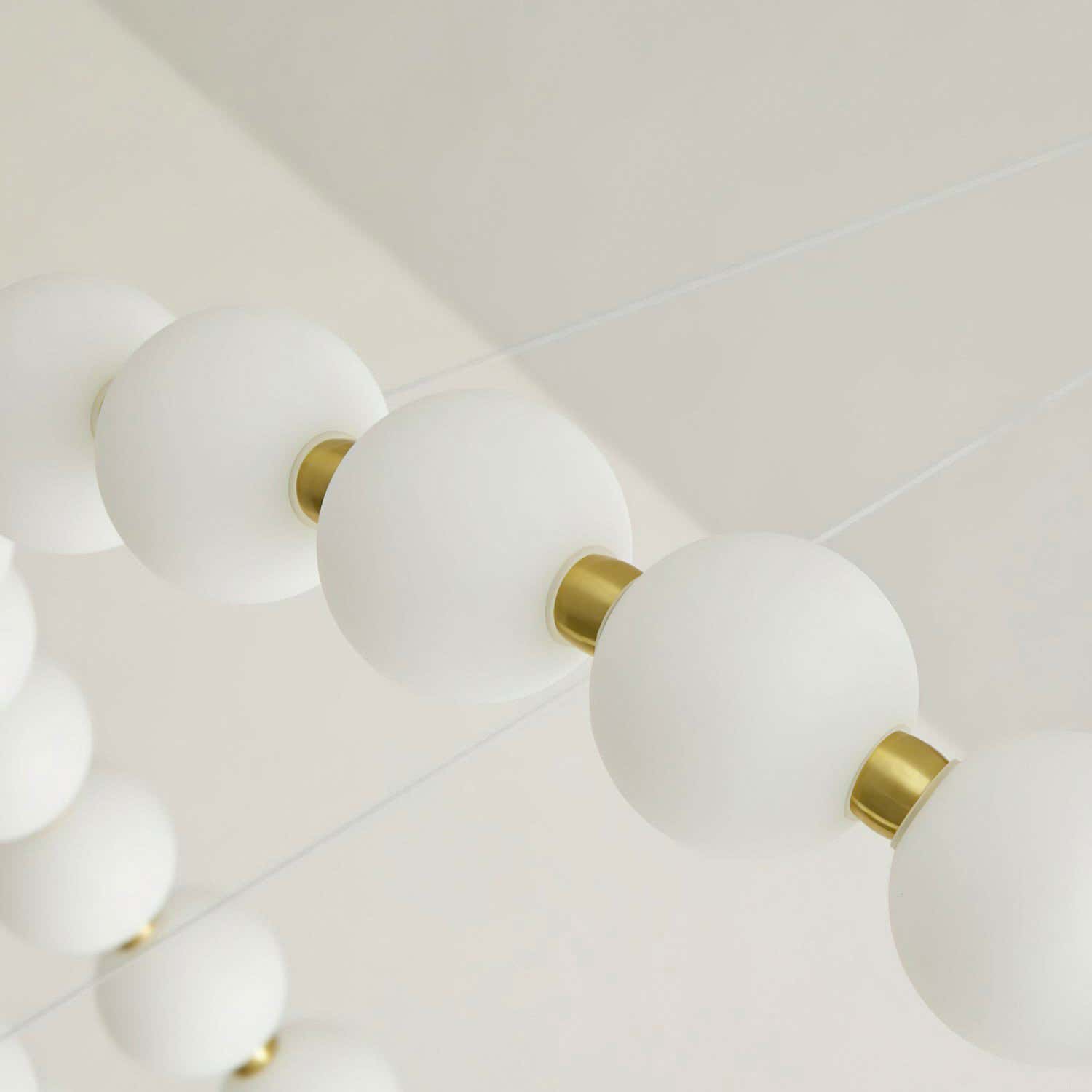 Velora Pearl Bead Round Chandelier 24"D