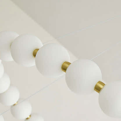 Velora Pearl Bead Round Chandelier 24"D