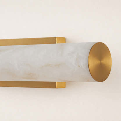 Sylvia Palladian Resin Alabaster Texture Wall Sconce 20"H